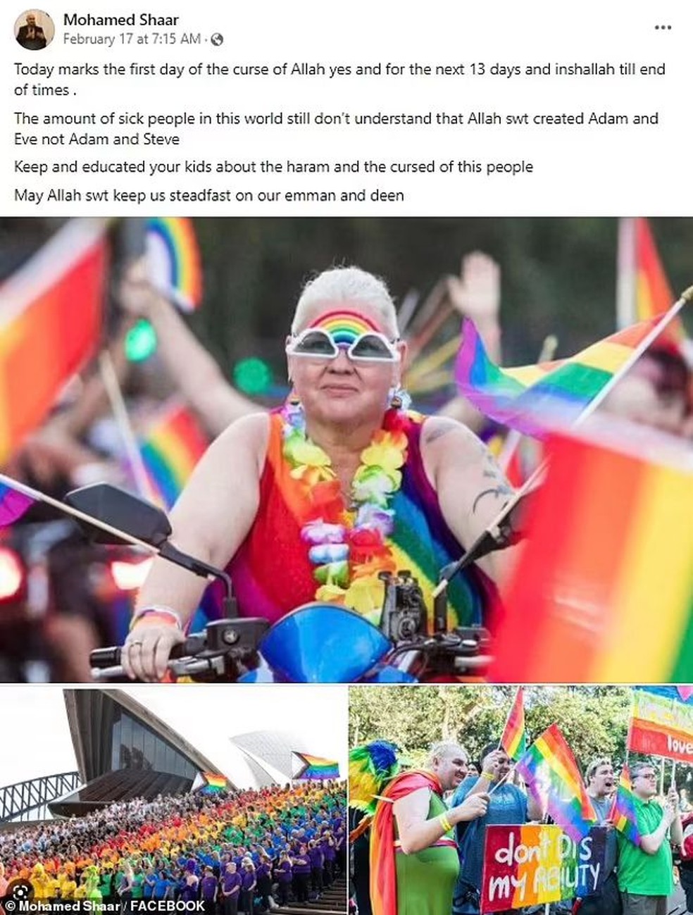 Mãe de uma criança gay confronta homem que chamou LGBT de sujos Você nem os conhece diz