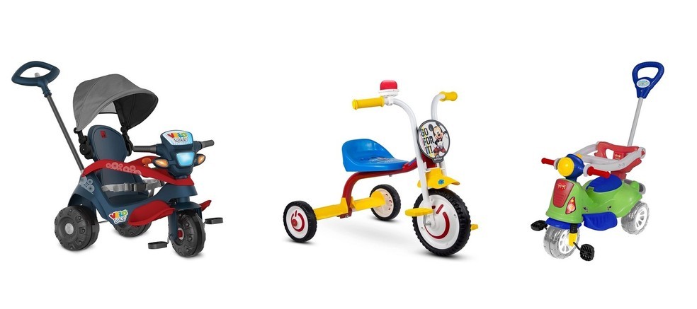 Triciclos são capazes de entreter as crianças, trabalhar a coordenação motora e até facilitar nos passeios ao ar livre — Foto: Reprodução/Amazon