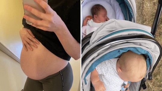 Mãe engravida novamente três semanas após o parto: "Gêmeos", brinca