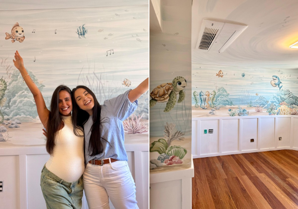 Artista viraliza pintando quartos de bebês de celebridades: "Sentimento transformado em obra de arte"