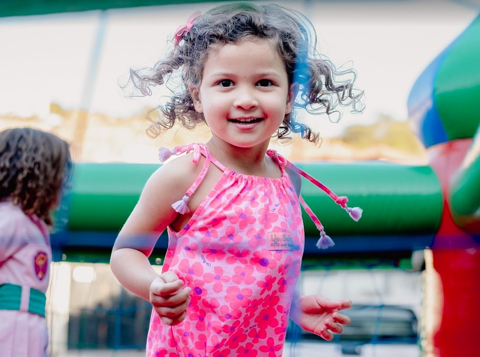 J�lia est� com 4 anos � Foto: Arquivo pessoal