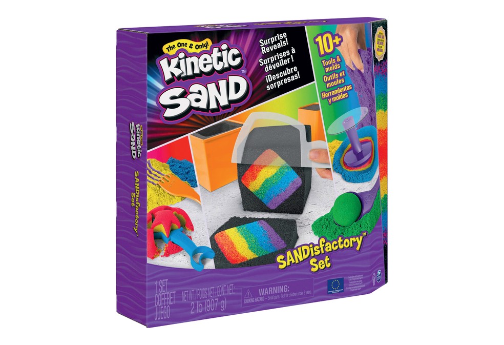 Kit de areia cinética colorida Kinetic Sand — Foto: Divulgação