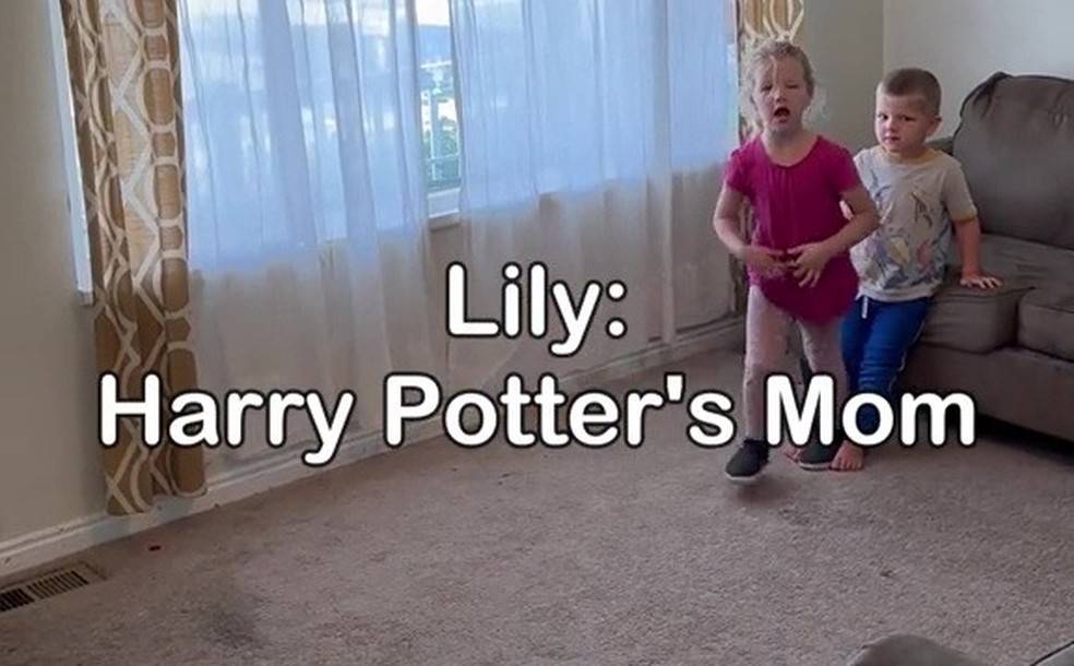 Lily recebeu o nome de um personagem de Harry Potter — Foto: Reprodução The Sun