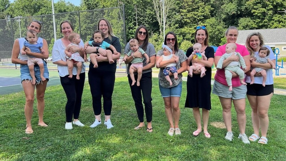 Professoras se reuniram com seus bebês — Foto: Reprodução/GMA