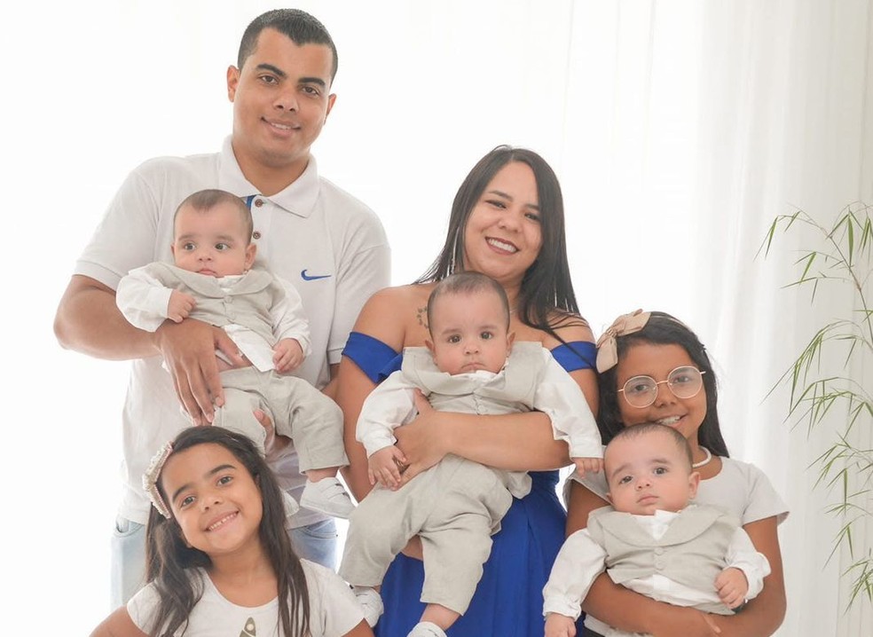 Fam&iacute;lia completa &mdash; Foto: Arquivo pessoal