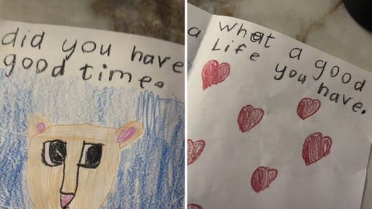 Filha de 7 anos escreve bilhete irônico após pais viajarem por quatro dias