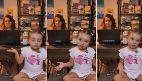 Menina apresenta a mãe psicóloga e conquista a internet