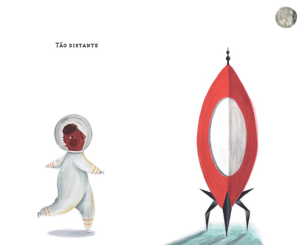 Ilustração do livro "Cosmonauta", de Mário Alex Rosa e Carol Fernandes (Aletria) — Foto: Divulgação