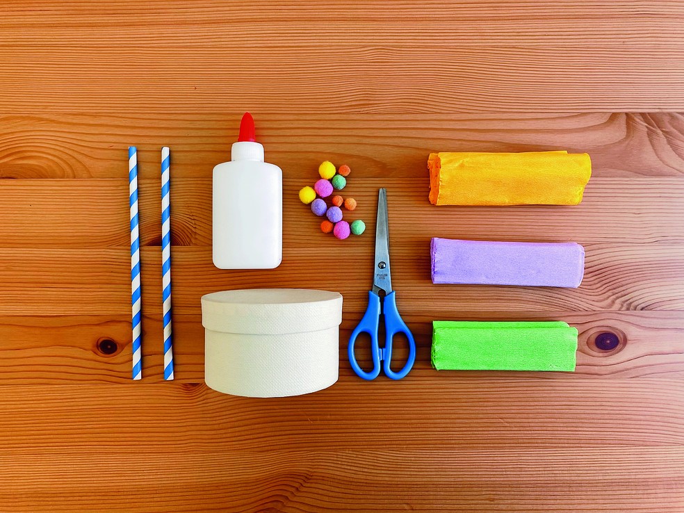 Embalagem colorida - Materiais — Foto: Tamy Rente
