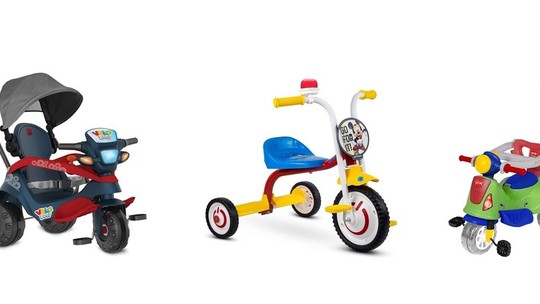 Triciclo: 6 modelos para estimular a coordenação motora das crianças