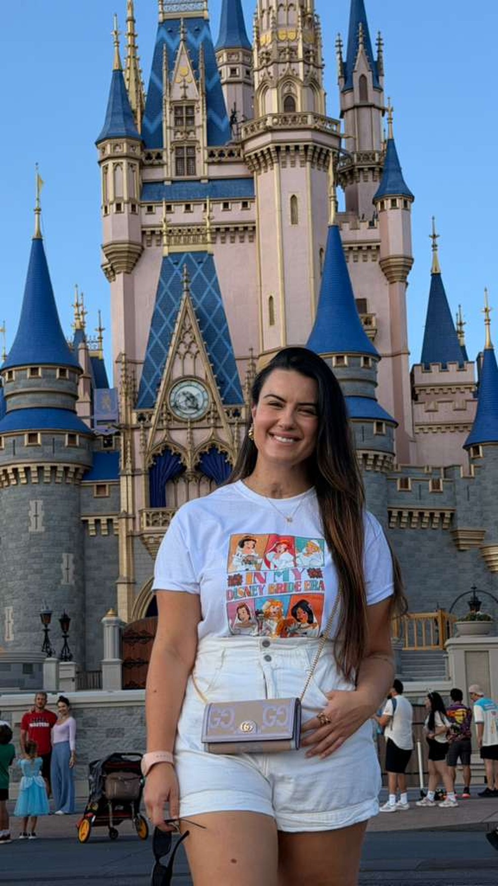 Nicolle no Magic Kingdom — Foto: Arquivo pessoal