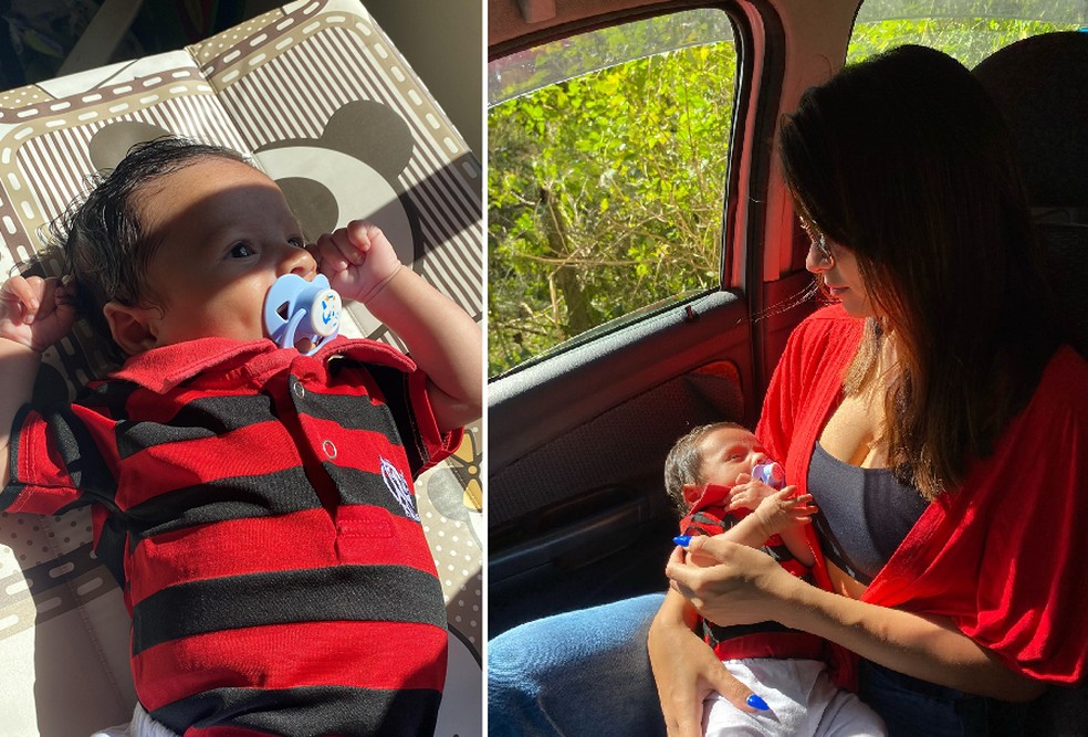 Benício de Arrascaeta tem 4 meses — Foto: Arquivo Pessoal