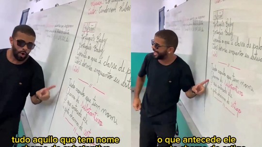 Professor usa funk para ensinar português para crianças e viraliza
