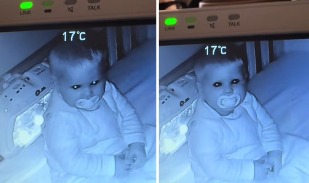 A pequena Nora estava sentada na cama, "pensando na vida" — Foto: Reprodução/TikTok