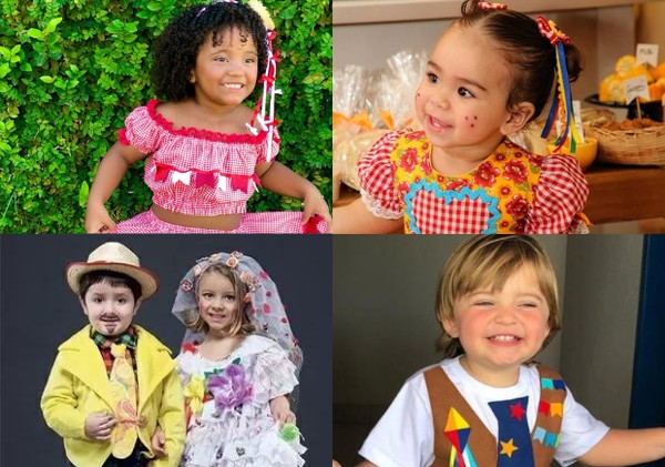 Looks de festa junina para crianças e bebês: 63 fotos para servir de  inspiração para o arraiá