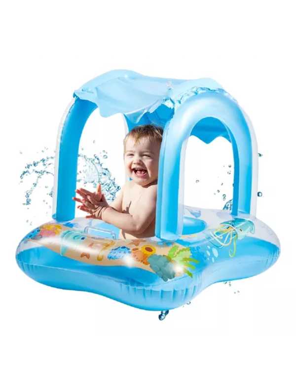 Boia com cobertura para o bebê brincar e se proteger do sol: 7 modelos