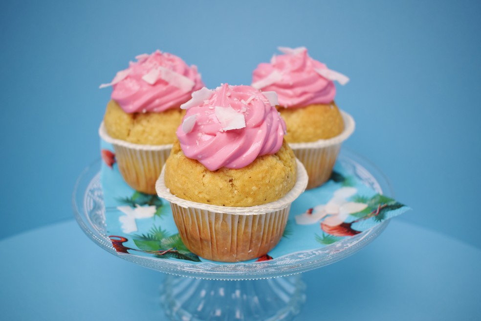 Cupcake de morango — Foto: Pexels