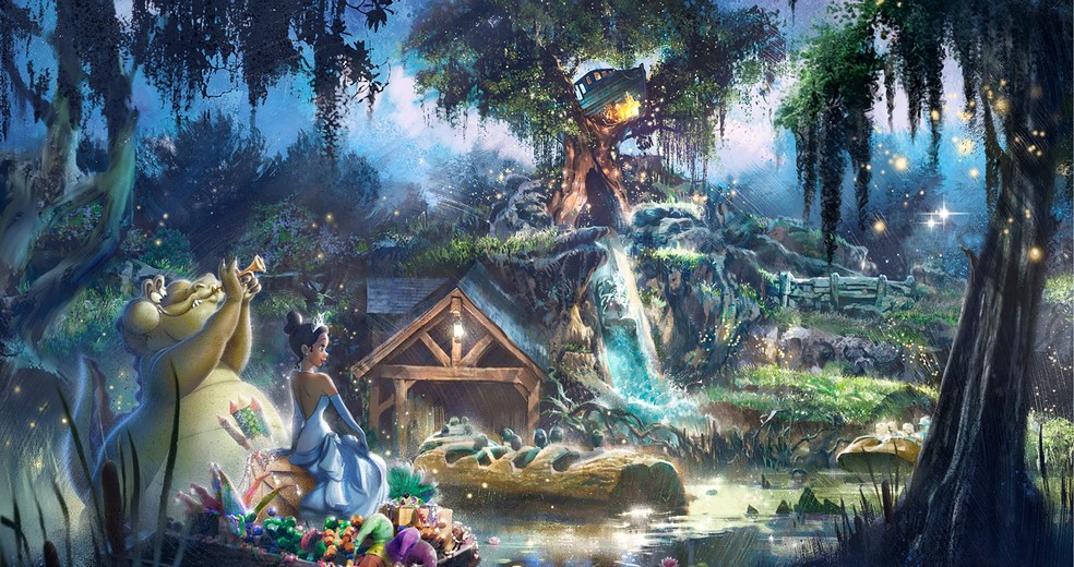Nova atração da Tiana — Foto: Divulgação Disney Parks