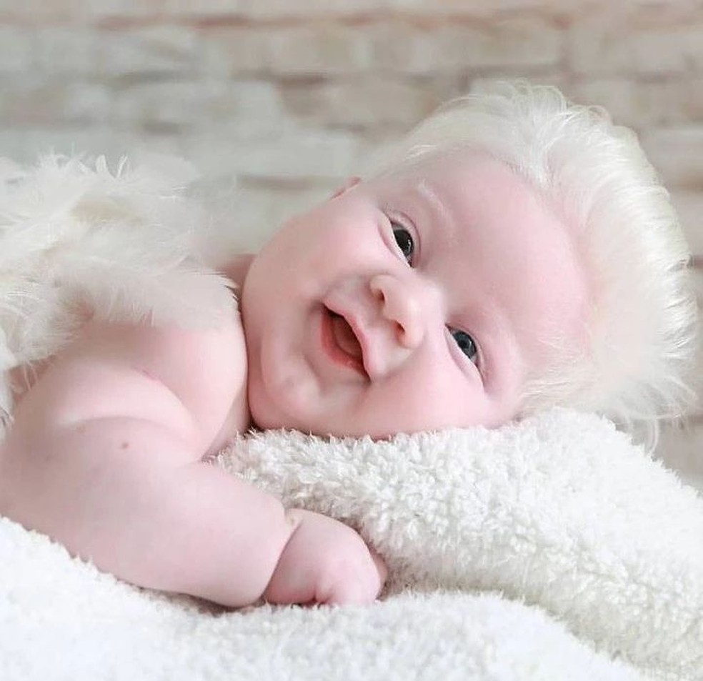 Ryan recebeu o apelido de bebê platinado — Foto: Reprodução/Instagram