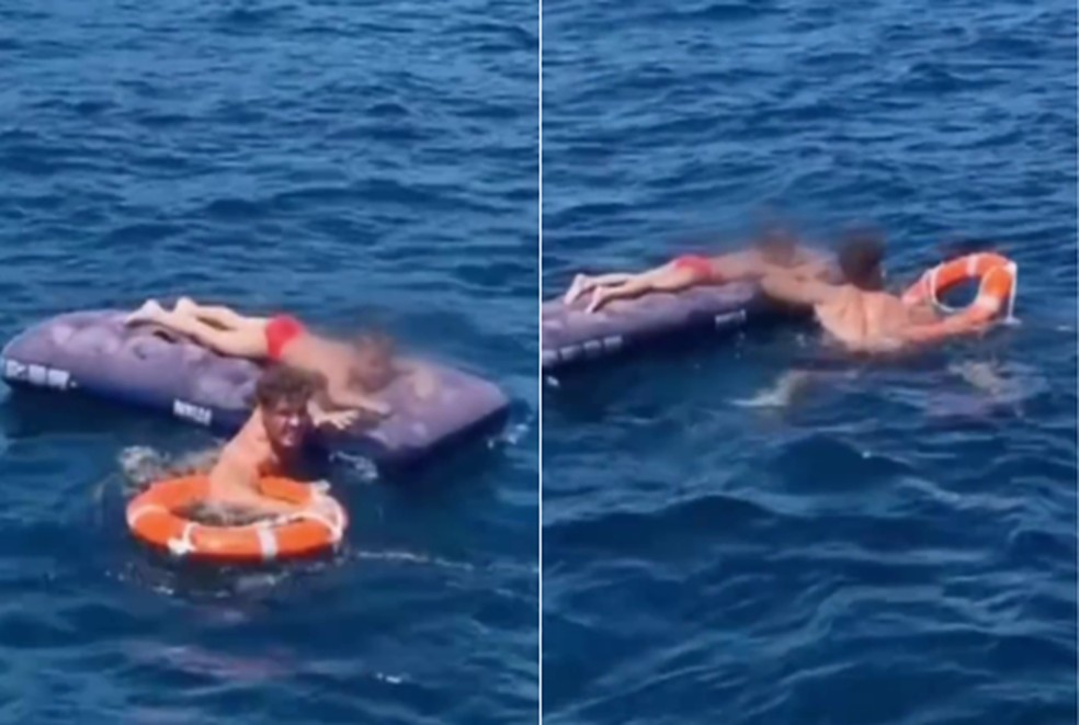 Vídeo mostra resgate de menino de 5 anos levado por correnteza em mar da  Itália enquanto usava colchão inflável