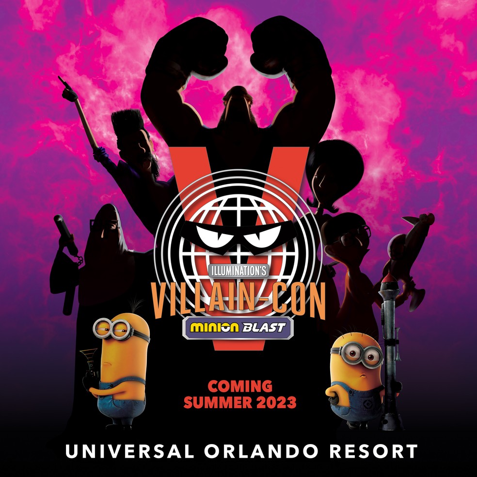 Villain-Con Minion Blast, nova atração dos parque da Universal — Foto: Divulgação