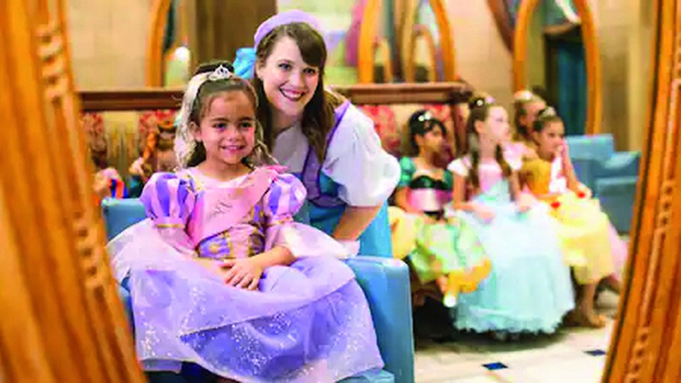 Princesa por um dia — Foto: Divulgação Disney Parks