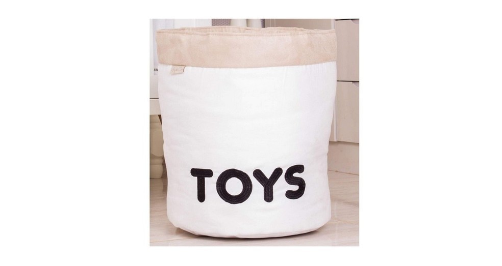 Cesto Toys Giz de Cor Confecções tem acabamento em tecido suede — Foto: Reprodução/Amazon