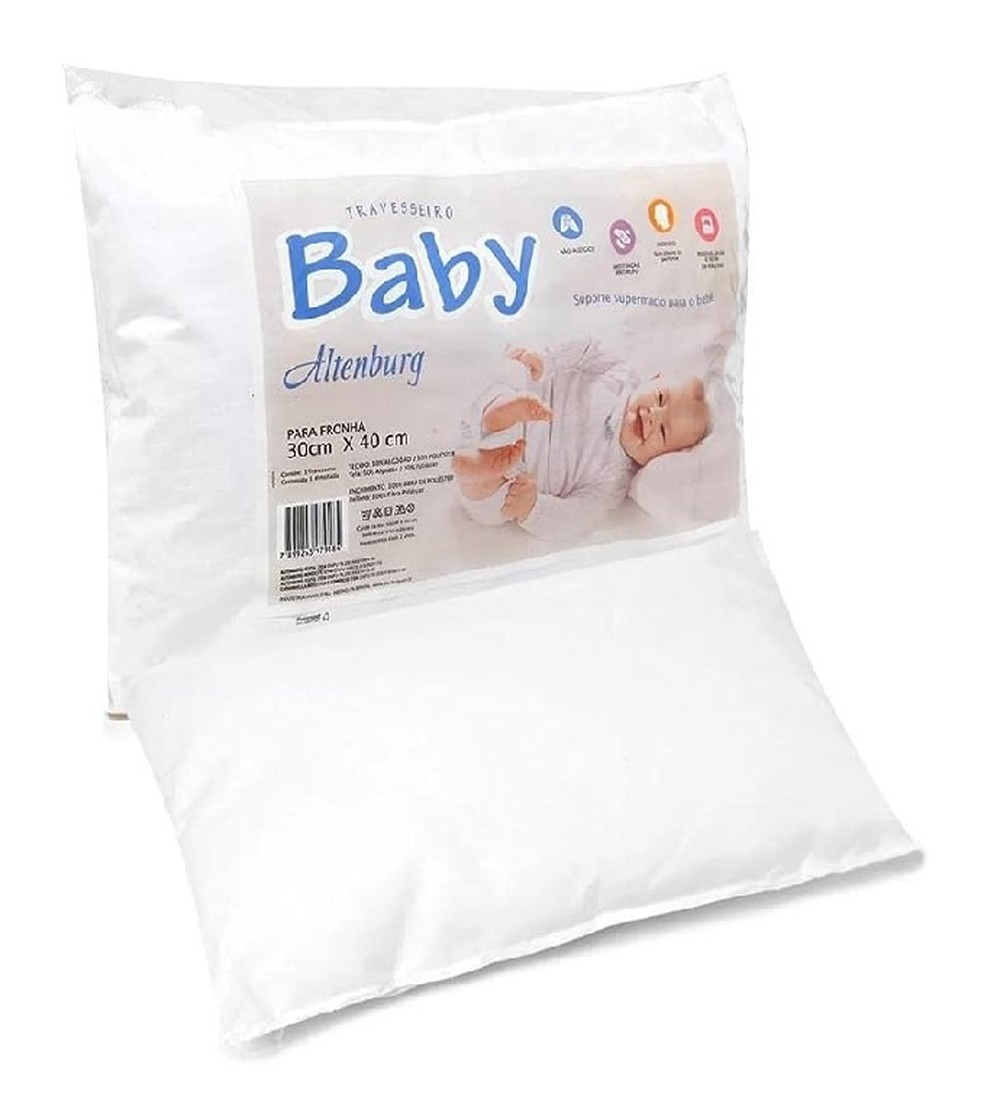 Travesseiro Baby Altenburg é antialérgico — Foto: Reprodução/Amazon