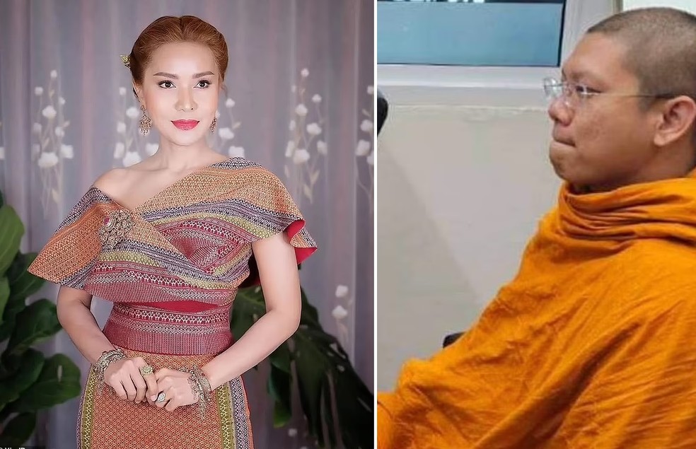 A mulher de 45 anos foi flagrada pelo marido na cama com o filho adotivo, um monge de 24 anos — Foto: Reprodução/ Daily Mail