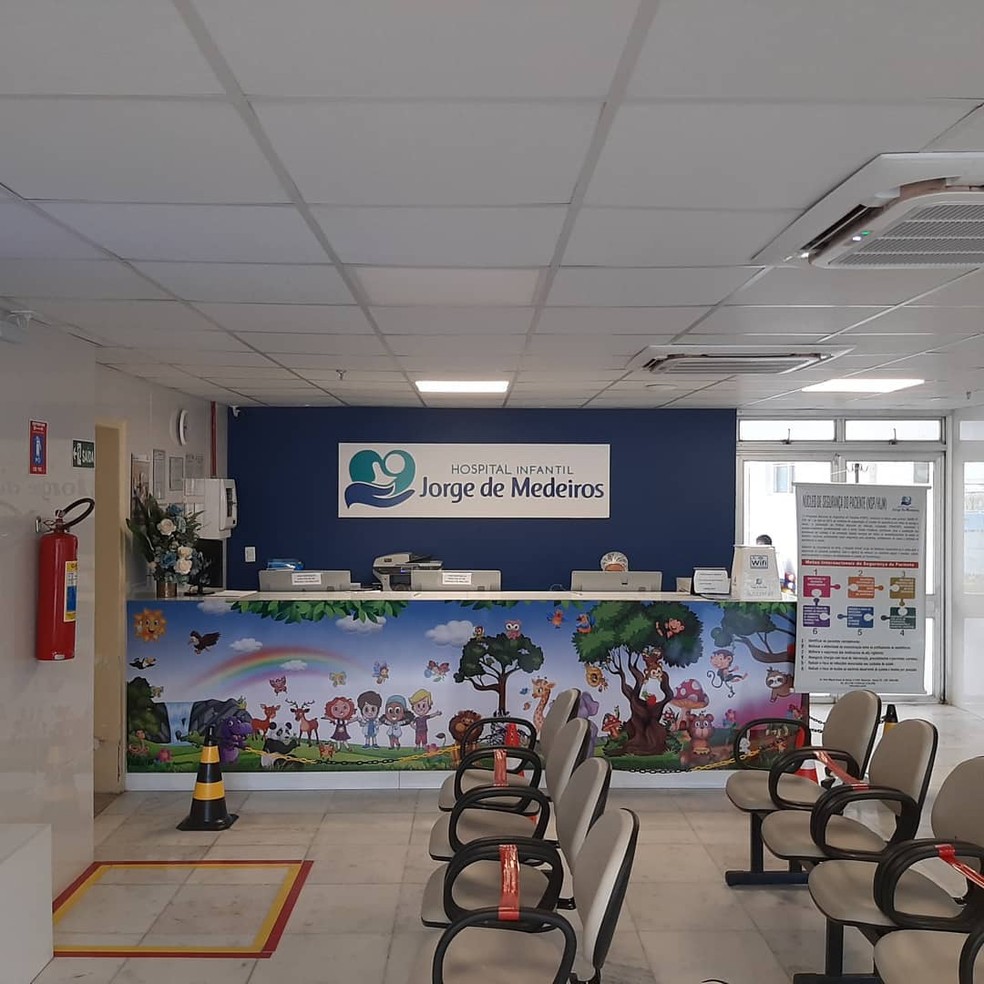 Ambulatório do Hospital Infantil Jorge de Medeiros, no Recife (PE) — Foto: Reprodução/Facebook