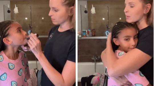 Mãe ajuda filha de 11 anos a depilar "bigode" e gera debate na internet