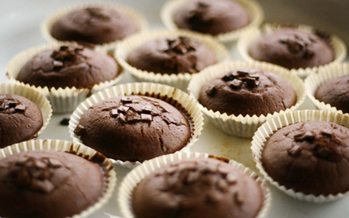 Receita Muffin de chocolate, baunilha e canela