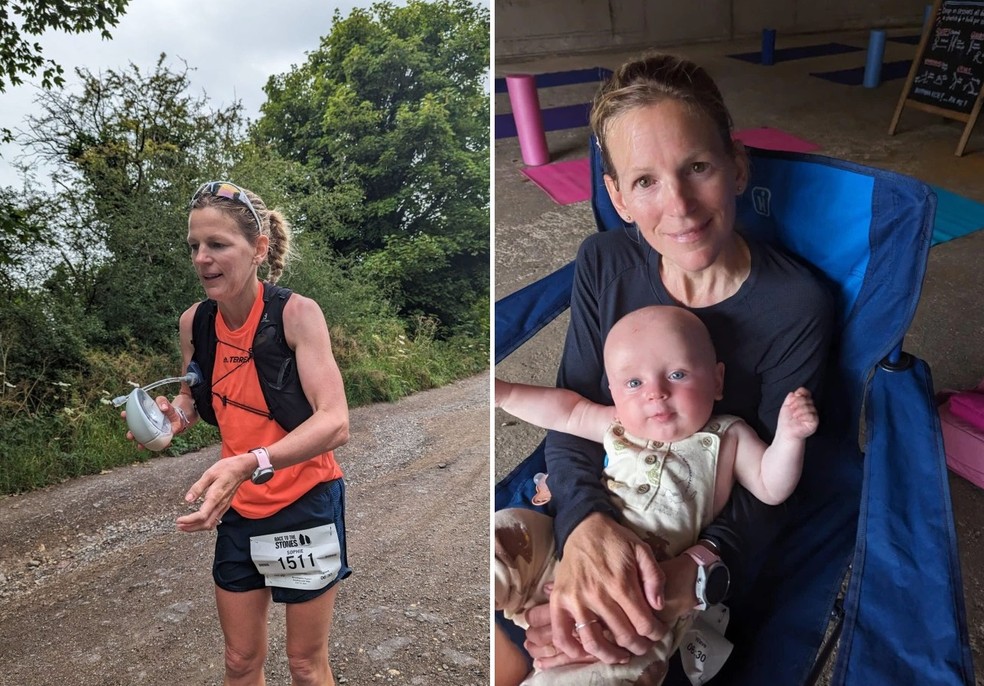 A mãe correu 100 km extraindo leite e ainda venceu ultramaratona — Foto: Reprodução/ Kidspot