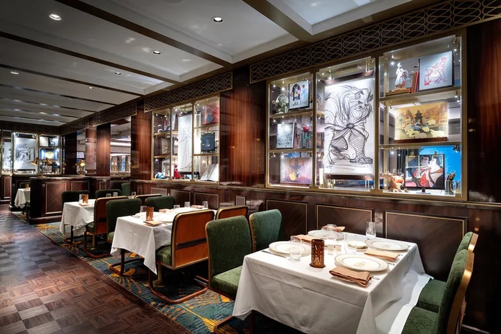 Restaurante 1923, inspirado nos anos dourados de Hollywood  — Foto: Divulgação/Disney 