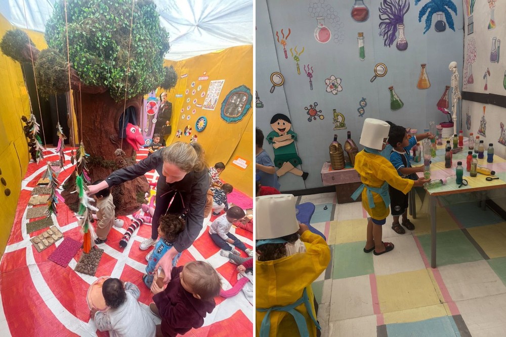Escola de SC faz sucesso ao recriar Castelo Rá-Tim-Bum para crianças