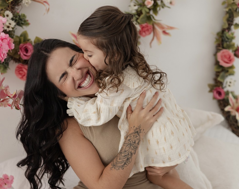 Vithoria registrou a filha como Luz — Foto: Arquivo pessoal/Camila Amorim