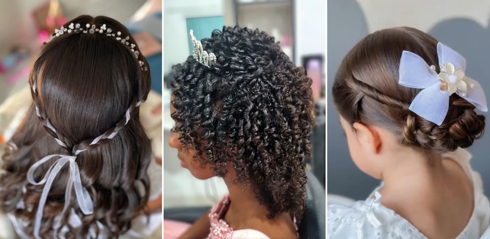 12 ideias de penteado infantil para formatura