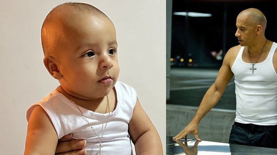 “Fizemos um astro de Hollywood”, brinca mãe de bebê que é a cara de Vin Diesel