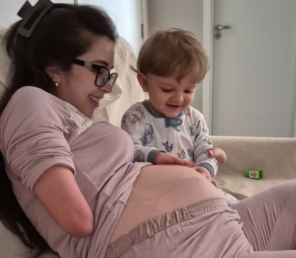 Rotina com o filho — Foto: Arquivo pessoal