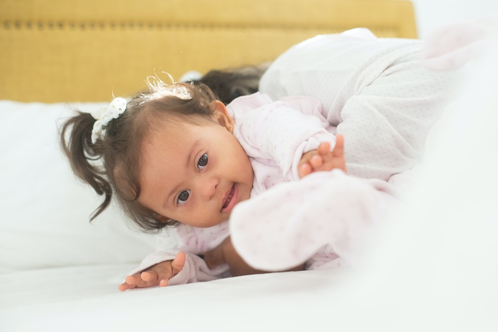 Bebê com síndrome de Down — Foto: Kampus Production/Pexels